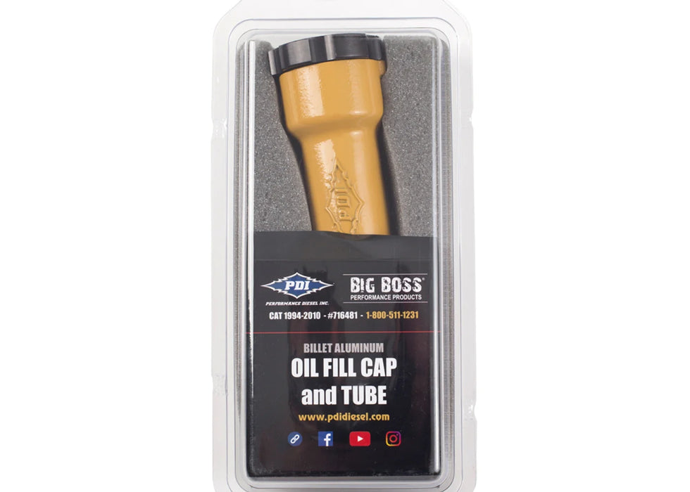 PDI ALUMINUM CAT OIL FILL TUBE AND CAP (1994-2010)