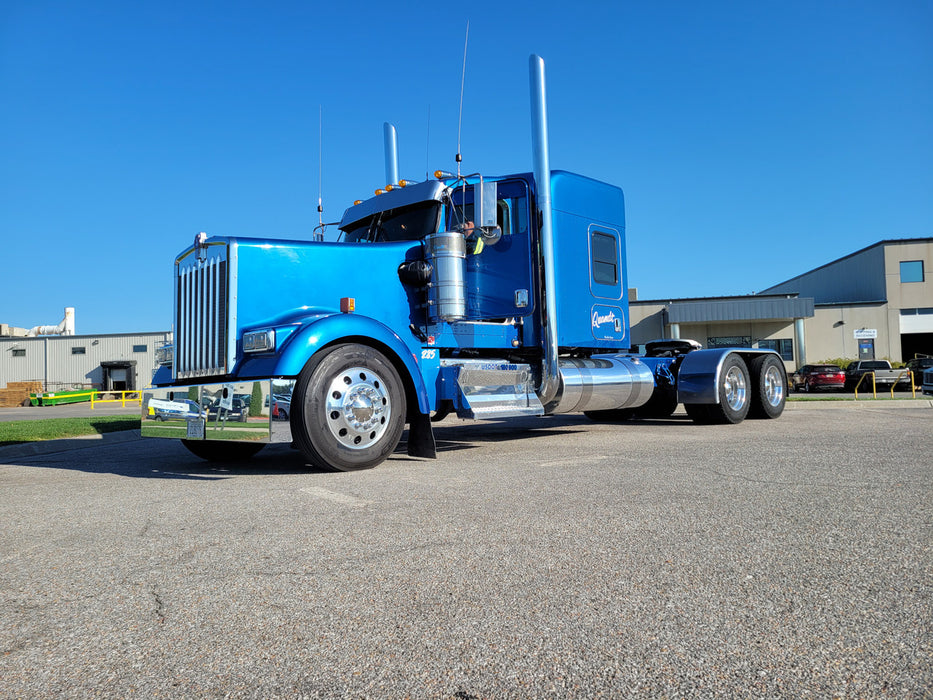 Kenworth W900L 8” Lincoln Chrome Miter Cut Exhaust Kit