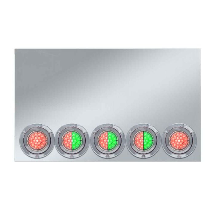 Rear 20” Drop Center Panel W/ Watermelon LED Lights Clear Lens