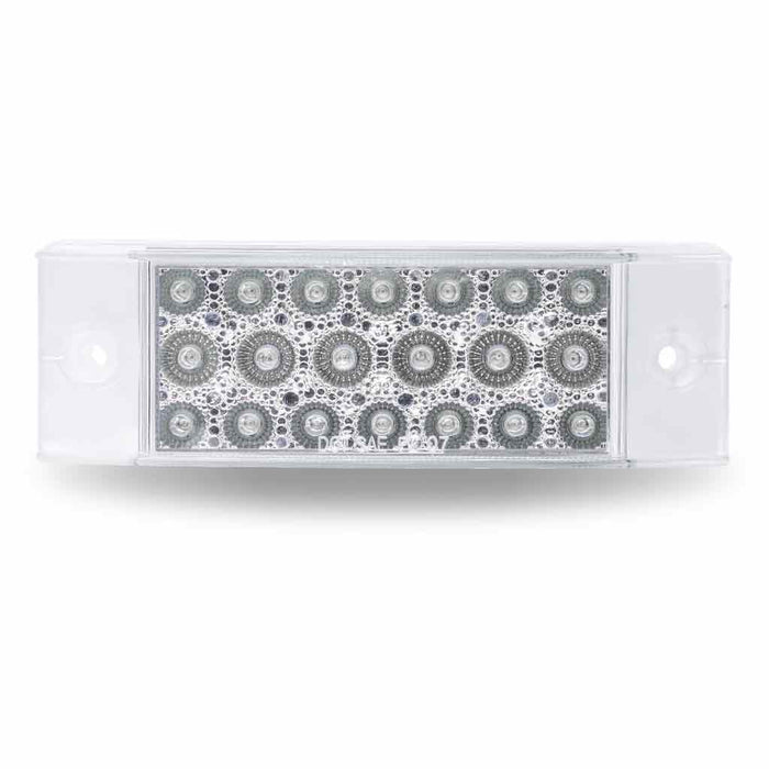 20 Diodes Rectangular LED Light Clear / Amber