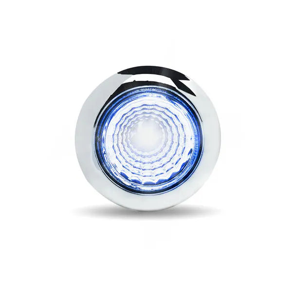 3/4" Dual Revolution Amber To Blue Button Light